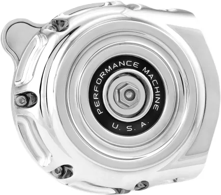 Performance Machine Vintage Air Cleaner in Chrome Finish For 2016-2017 Softail, 2017 FXDLS, 2008-2016 Touring (E-Throttle) Models (0206-2131-CH)