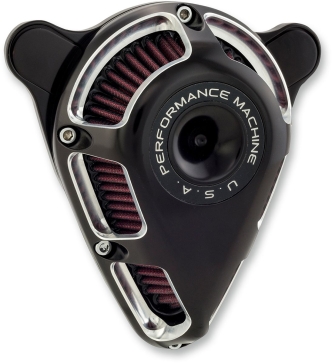 Performance Machine Jet Air Cleaner in Contrast Cut Finish For 1991-2020 XL Sportster (Excluding XR1200) Models (0206-2114-BM)