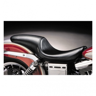Le Pera Silhouette Deluxe Smooth Foam 10.5 Inch Rider Wide Seat in Black For 1996-2003 Dyna (Excluding FXDWG) Models (LN-168)