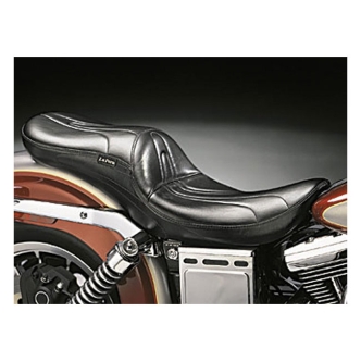 Le Pera Sorrento Foam 2-Up Seat 11.5 Inch Rider Width in Black For 1996-2003 Dyna FXDWG (Excluding Other Dyna) Models (LN-903)