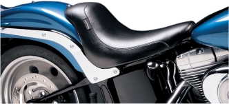 Le Pera Silhouette Smooth Foam Solo Seat 11.5 Inch Wide in Black For 2006-2017 Softail (Excluding FXSTD Deuce) With 200mm Tire, Fender Mounted Models (LK-850)