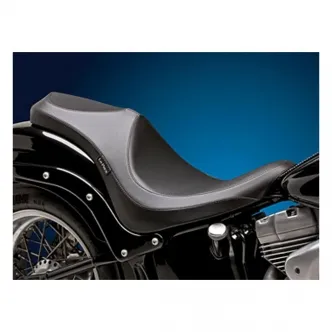 Le Pera Villain Foam 2-Up Seat 10.25 Inch Rider Width in Black For 1984-1999 Softail Models (LN-810)