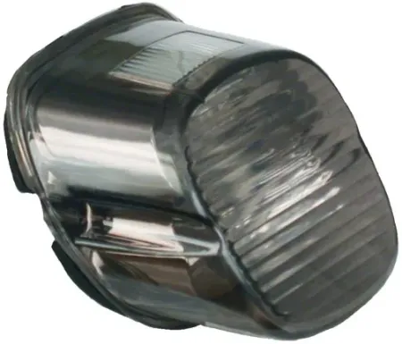 Doss Laydown Taillight With Smoke Horizontal Lens Optics And Top License Plate Window For Harley Davidson 2003-2021 Models (31-635)