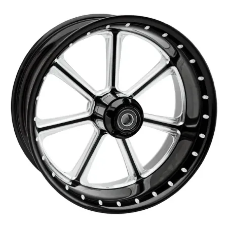 Roland Sands Design 26 x 3.5 Inch Front Diesel Wheel In Contrast Cut For Harley Davidson 1984-1999 FXST & 1993-1999 FXDWG Models (1214-9606R-DIE-BM)