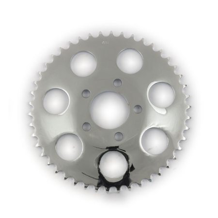 DOSS Rear 46 Tooth Chrome 530 Chain Conversion 6.5mm Offset Sprocket For Harley Davidson 2000-2020 Big Twin & Sportster Models When Converted To Rear Chain (Excl. 2008-2020 Touring & 2002-2017 V-Rod Models) (ARM933109)