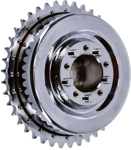 Doss Rear Drum Brake In Chrome Finish For Harley Davidson 45 Inch WL Big Twin Models (41401-41) (4032-41N) (64004)