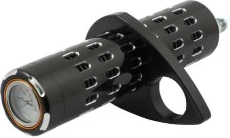 Doss Billet Oil Cooler, With Temperature Gauge In Black Finish For Universal Use (63290B)