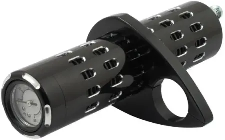 Doss Billet Oil Cooler, With Oil Pressure Gauge In Black Finish For Universal Use (63291B)