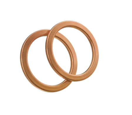 Goodridge 7/16 Inch (11mm) Brake Line Copper Washers (PAIR) (44518-10)