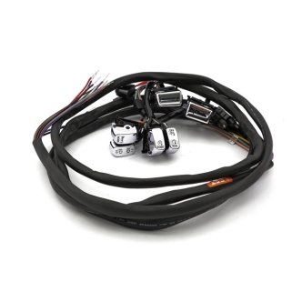 DOSS Switch Set in Chrome With Radio And Cruise Control. Complete with Switches And 60 Inch Wires For Harley Davidson 1996-2006 FLT Touring Models (ARM731029)