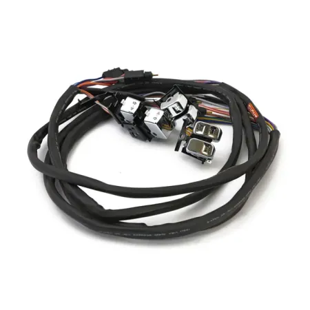 DOSS Switch Set in Black With Radio. Complete with Switches And 60 Inch Wires For Harley Davidson 2007-2013 FLT Touring Models (63521B)