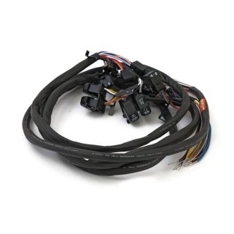 DOSS Switch Set in Black With Radio And Cruise Control. Complete with Switches And 60 Inch Wires For Harley Davidson 2007-2013 FLT Touring Models (ARM851029)