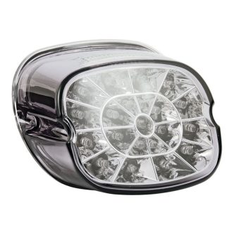Doss ECE Laydown 'SHARK TOOTH' Spider Led Taillight With Light Smoke Lens For Harley Davidson 1973-1998 Models (ARM442349)