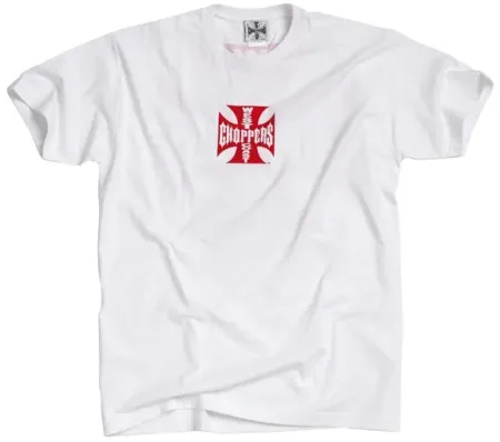 West Coast Choppers OG Classic T-shirt White/Red Size Medium (WCCTS0004WTM)