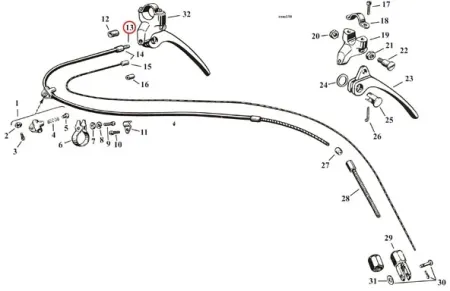 Samwel Supplies Outer Brake Cable, Front (0414301)