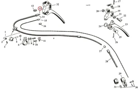 Samwel Supplies Outer Brake Cable, Front (0414303)