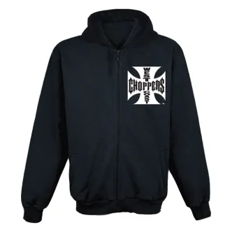 West Coast Choppers OG Classic Zip Hoodie Black Size Large (WCCHD0010ZWL)