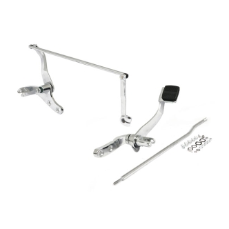Doss Forward Control Assembly In Chrome For Harley Davidson 1991-2017 Dyna Models With Mid Controls (ARM967805)