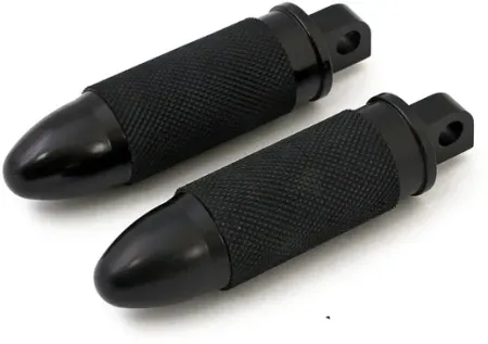Doss Bullet Footpegs With Male Mount In Black Finish (ARM610905)