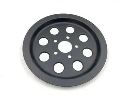 DOSS Pulley Cover In Black Finish for Harley Davidson 1982 to 1999 Big Twin with 61 tooth pulley (40284-90A) (63440B)