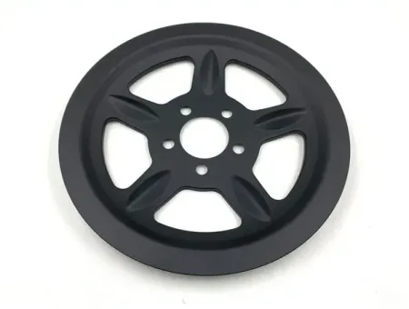 DOSS Pulley Cover In Black Finish for 2004-2021 Sportster And 2008-2012 XR1200 Models with 68 tooth pulley (91746-03) (63159B)