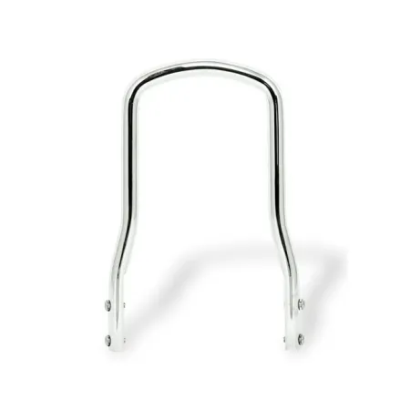 Doss 10.2 Inch Tall And 6-3/4 Inch Wide Round Steel Sissy Bar With Regular Top in Chrome Finish (80185)