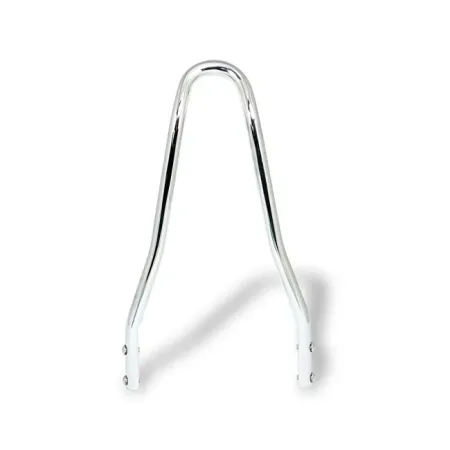 Doss 13.06 Inch Tall And 7-1/2 Inch Wide Round Steel Sissy Bar With Pointed Top in Chrome Finish (80176)