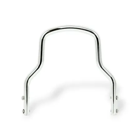 Doss 5-1/2 Inch Tall And 8-3/4 Inch Wide Round Steel Sissy Bar With Regular Top in Chrome Finish (80186)