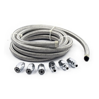 Doss Universal Oil Line & Fitting Kit In Braided Steel (ARM772419)