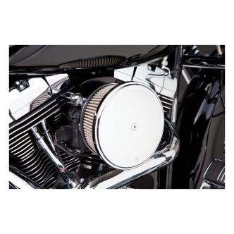 Arlen Ness Stage 2 Big Sucker Air Cleaner With Smooth Steel Cover In Chrome For Harley Davidson 2001-2015 Softail, 2004-2017 Dyna (Excl. 2017 FXDLS) & 2002-2007 Touring Models (ARM676959)
