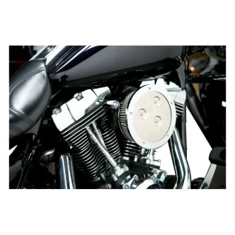 Arlen Ness Derby Sucker Air Filter Kit In Chrome For Harley Davidson 1999-2017 Twin Cam (Exc. E-Throttle & 99-01 FLT) (50-371)