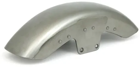 Doss Front Fender In Raw Steel (Riveted Brackets) For Harley Davidson 2012-2017 Softail Slim (77868)