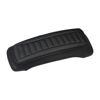 Mustang Deluxe Style Vinyl Saddlebag Lid Covers in Black Finish For 1993-2013 FLT/Touring Models (77637)