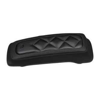 Mustang Carbon Diamond Style Vinyl Saddlebag Lid Covers in Black Finish For 1993-2013 FLT/Touring Models (77642)