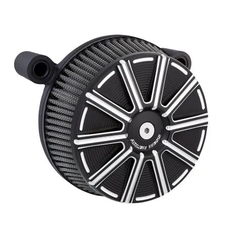 Arlen Ness 10-Gauge Stage 1 Big Sucker Air Cleaner Kit In Black With Synthetic Filter For Harley Davidson Harley Davidson 1993-1999 Dyna, Softail & Touring Models (50-292)