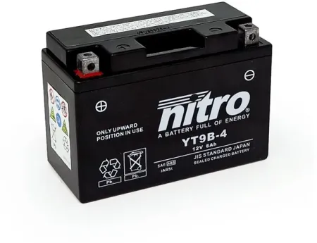 Nitro Sealed YT9B-4 Agm Battery (NT9B-4 SLA)