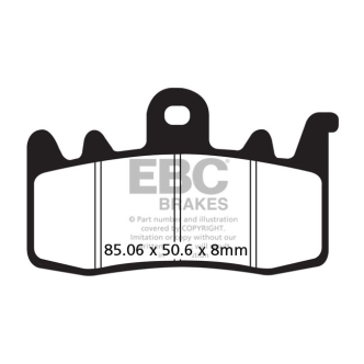 EBC Brakes Front Double-H Sintered Brake Pads For 2021-2023 Sportster S, 2018-2022 LiveWire & 2021-2023 RA1250/S Pan America Models (ARM9770118)