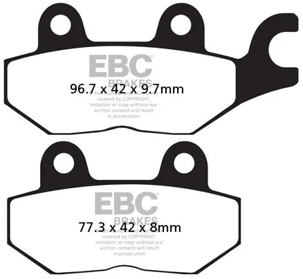 Ebc Organic Brake Pads (FA215/2)