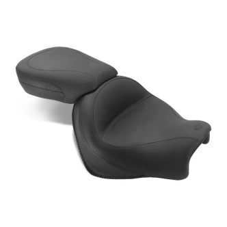Mustang Vintage Touring Plain 2-Up Seat in Black For 2008-2018 Triumph Rocket III Models (76882)