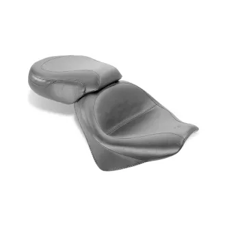 Mustang 2-Piece Wide Touring Vintage Seat Black For Honda 2003-2009 VTX1300 Retro, 2003-2007 VTX1300S & 2008-2009 VTX1300T Models (75907)