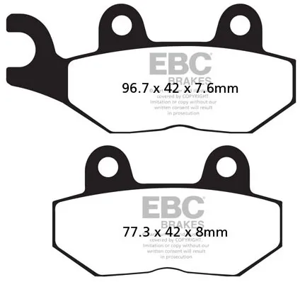 Ebc Organic Brake Pads (FA214)
