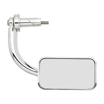 Biltwell Utility Mirror Rectangle Bar End Mirror In Black For 7/8 Inch Handlebar - Single Mirror (6502-378-501)