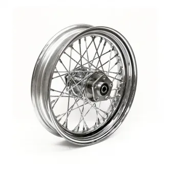 Doss 40 Spoked 3.00 x 16 Rear Wheel In Chrome For Harley Davidson 1986-1996 FXST, FLST, 1986-1994 FXR & 1991-1996 FXD, FXDWG Models (71871N)