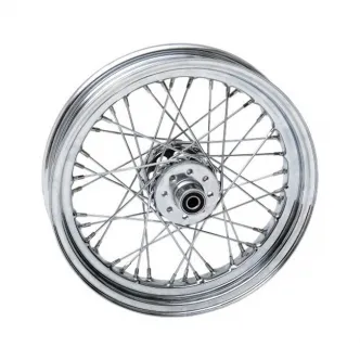 Doss 40 Spoked 3.00 x 16 Rear Wheel In Chrome For Harley Davidson 1957-1978 Sportster & 1954-1956 K Models (63145)