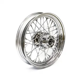 Doss 40 Spoked 3.00 x 16 Rear Wheel In Chrome For Harley Davidson 2008-2017 FLSTC/N (No ABS) Models (64390A)
