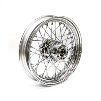 Doss 40 Spoked 3.00 x 16 Rear Wheel In Chrome For Harley Davidson 2012-2017 Softail Models With ABS (64546)