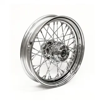 Doss 40 Spoked 3.00 x 16 Rear Wheel In Chrome For Harley Davidson 2014-2020 Sportster Models With ABS (64554)