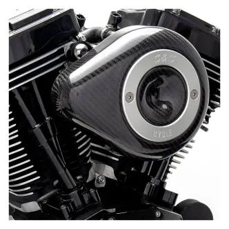 S&S Stealth, Carbon Teardrop Air Cleaner Kit for 00-15 Softail, 99-17 Dyna (excl. 2017 FXDLS), 99-07 Touring (170-0499)