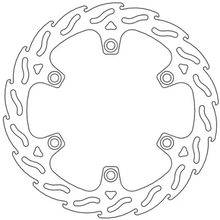 *6 Days Extra Transit TIME* Moto-master Flame Series Fixed Brake Rotor (110394)
