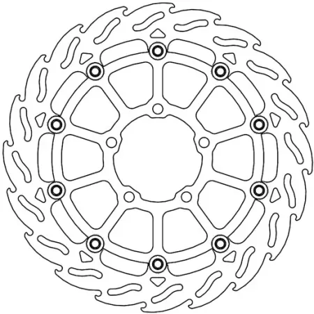 *6 Days Extra Transit TIME* Moto-master Flame Series Floating Brake Rotor (112327)